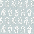 Chloe spa blue pillow cover, side view