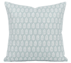 Chloe linen pillow cover in spa blue, 20x20