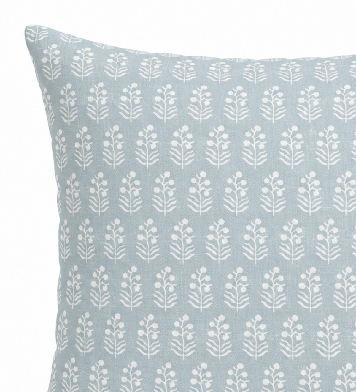 Chloe spa blue pillow cover, alternate view