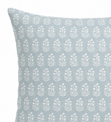 Chloe spa blue pillow cover, alternate view