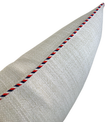 Montauk natural woven indoor outdoor pillow cover, alternate view