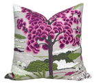 Daintree floral pillow cover in fuchsia, 22x22