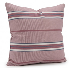 Mayan berry stripe pillow cover detail