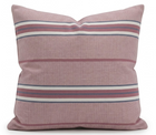 McLaurin + Piercy Mayan stripe pillow cover in berry