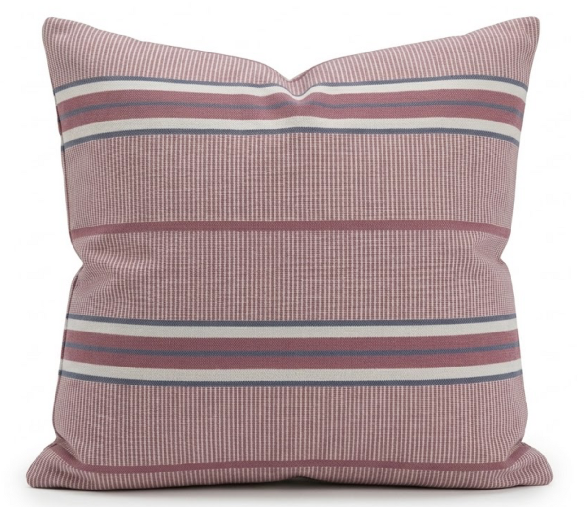 McLaurin + Piercy Mayan stripe pillow cover in berry