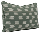 Willow Way woven indoor outdoor pillow cover in Blue Spruce, Perennials Textiles, photo 3