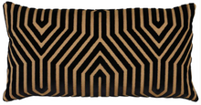 Vanderbilt Velvet Pillow Cover in Tortoise, angled view