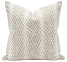 Creeping Fern Woven Pillow Cover in Dune, Schumacher, front view