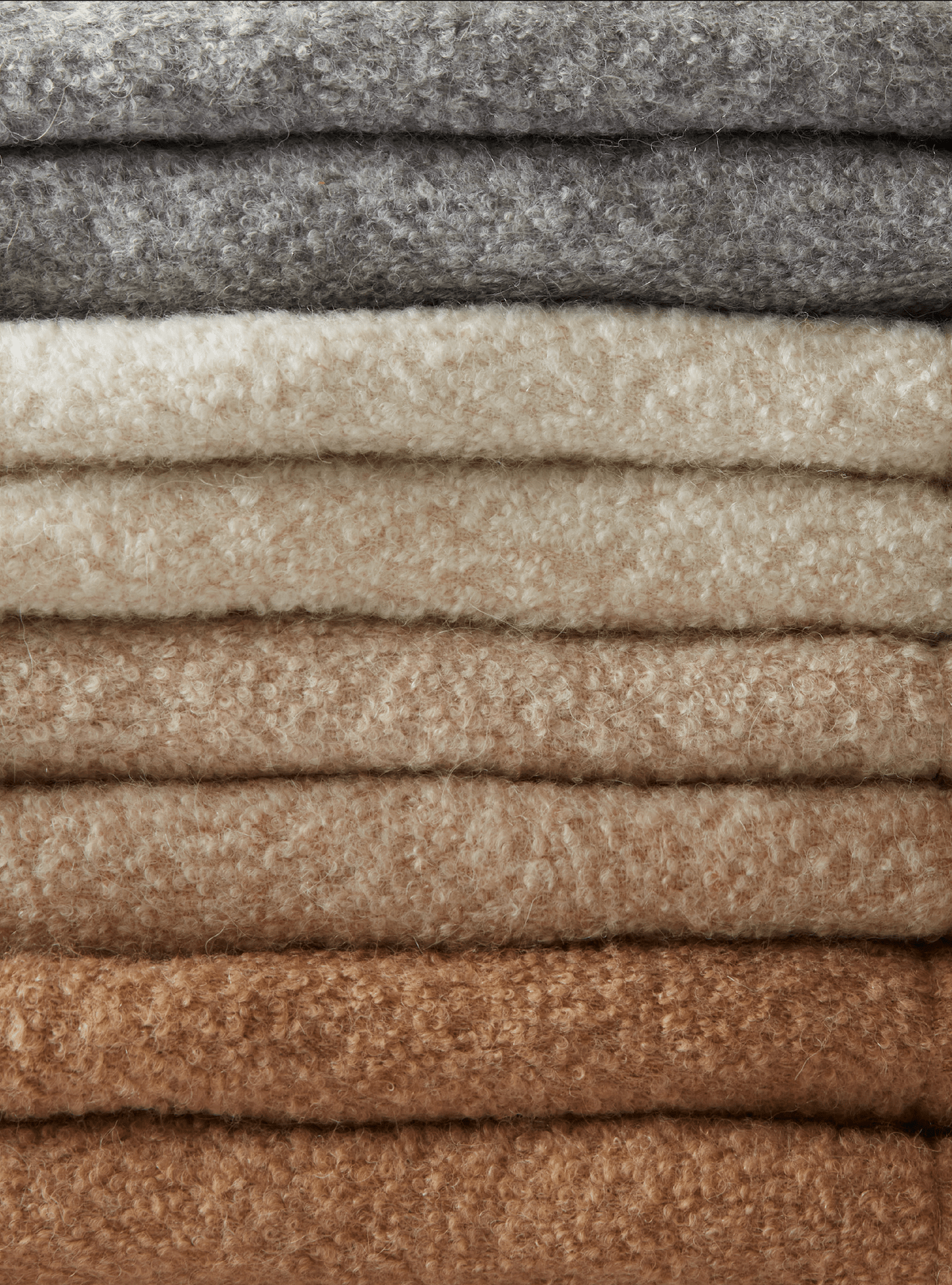 Fringe Bouclé Throw Chrome