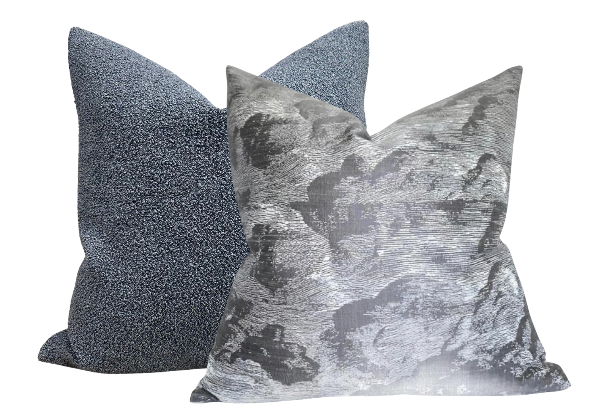 Cloud Toile Pillow Cover in Fog Grey, Schumacher Textiles