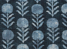 Zinnia Pillow Cover in Indigo Blue, McLaurin + Piercy Textiles