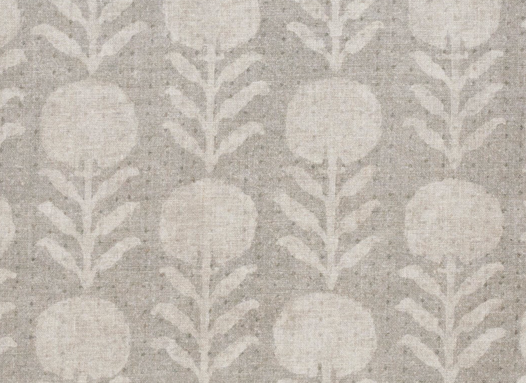 Zinnia Pillow Cover in Sand Grey, McLaurin + Piercy Textiles