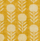 Zinnia Pillow Cover in Goldenrod, McLaurin + Piercy Textiles