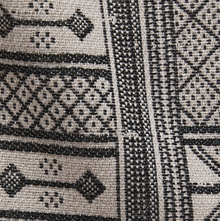 Masai Pillow Cover in Charcoal on Natural, Peter Dunham Textiles