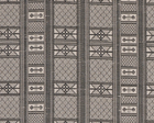 Masai Pillow Cover in Charcoal on Natural, Peter Dunham Textiles
