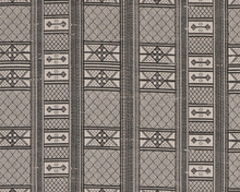 Masai Pillow Cover in Charcoal on Natural, Peter Dunham Textiles