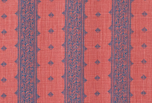 Fez Pillow Cover in Raspberry and Indigo, Peter Dunham Textiles