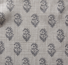 Rajmata Tonal Pillow Cover in Ash Grey, Peter Dunham Textiles