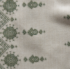Carmania Pillow Cover in Green, Indoor Outdoor Pillows, Peter Dunham Textiles