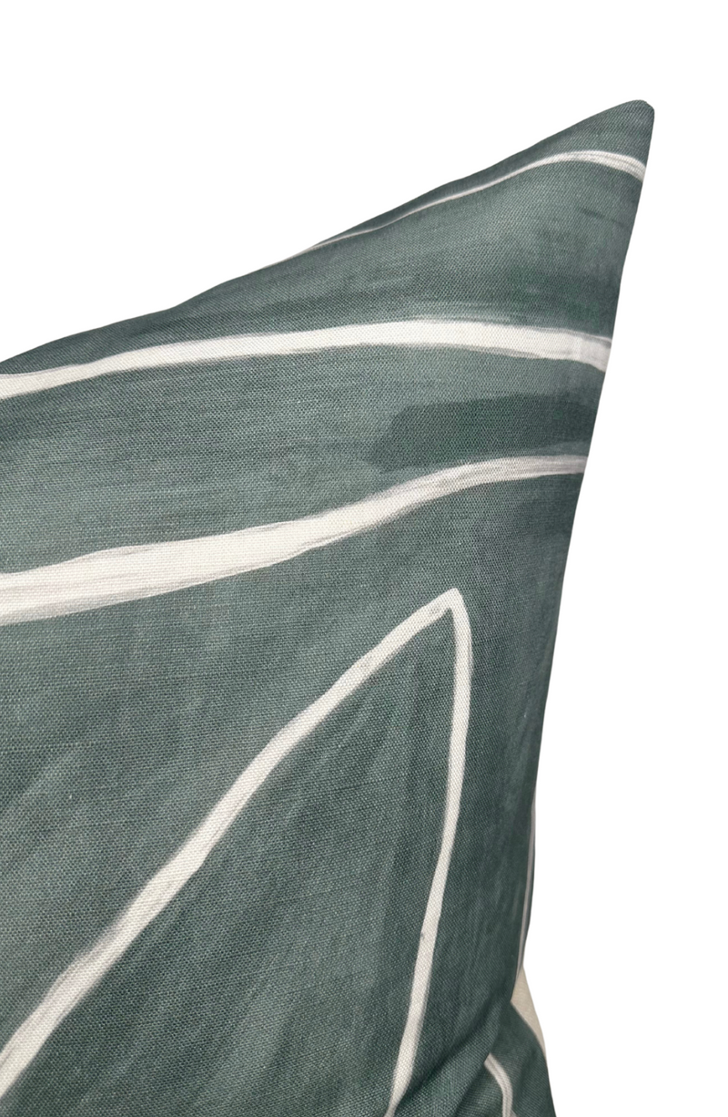 Graffito Pillow Cover in Denim, Kelly Wearstler Textiles