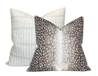 Antelope Pillow Cover in Dark Brown, 04242