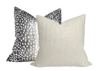 Antelope Pillow Cover in Charcoal