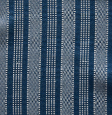 Amida Pillow Cover in White on Indigo, Peter Dunham Textiles