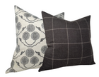 Bancroft Wool Pillow Cover in Sable Brown, Schumacher Textiles