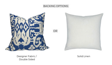Island Ikat Pillow Cover in Royal Blue