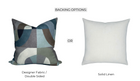 Colonnade Pillow Cover in Indigo, Kelly Wearstler Textiles