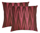 Chevron Velvet Pillow Cover in Fuchsia + Brown