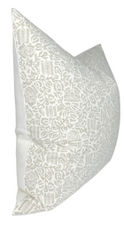 Morris Pillow Cover in Taupe, Schumacher Textiles
