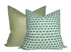 Cadiz Pillow Cover in Green, Walter G Textiles