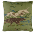 Pointers Pillow Cover in Meadow Green, Schumacher Textiles