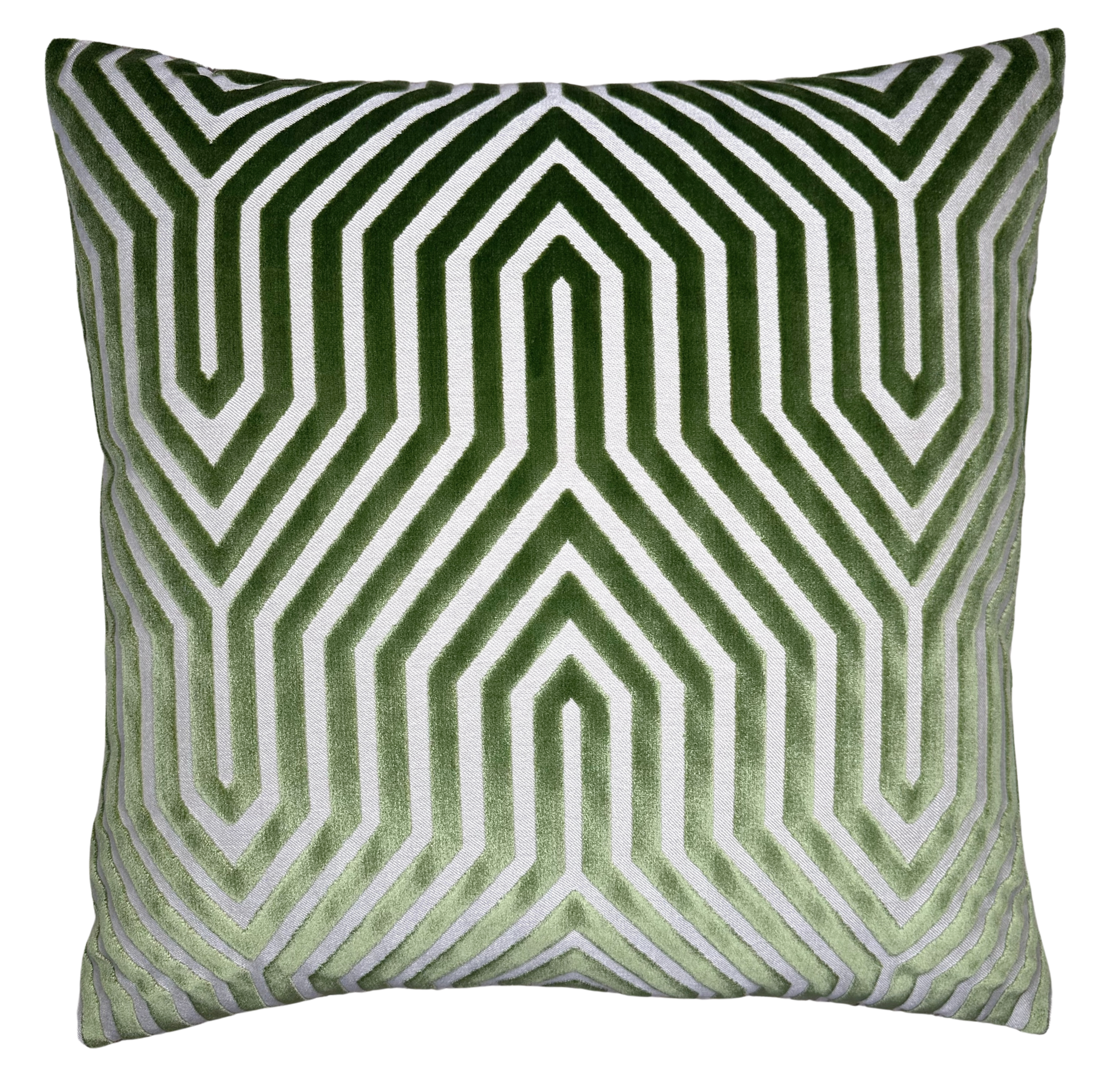 Vanderbilt Pillow Cover in Lettuce Green, Schumacher Textiles