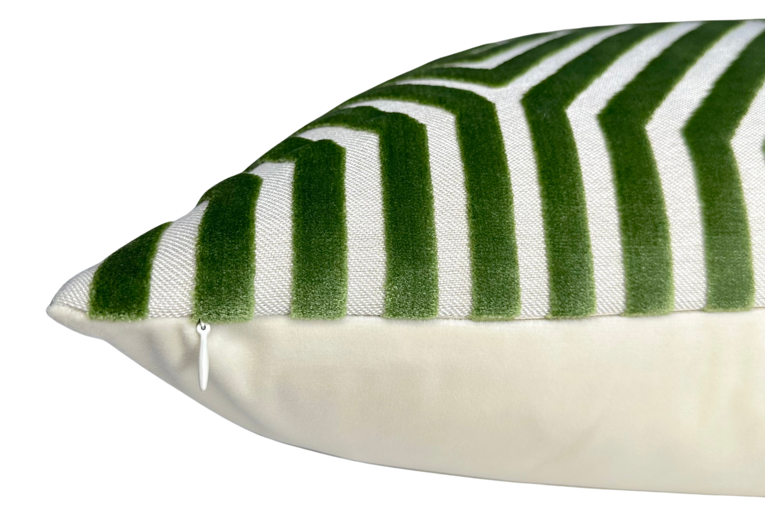 Vanderbilt Pillow Cover in Lettuce Green, Schumacher Textiles
