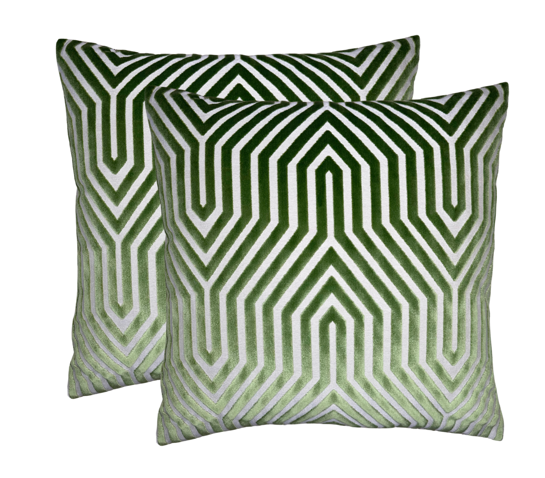 Vanderbilt Pillow Cover in Lettuce Green, Schumacher Textiles