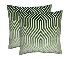 Vanderbilt Pillow Cover in Lettuce Green, Schumacher Textiles