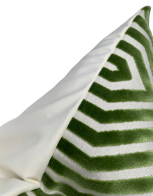 Vanderbilt Pillow Cover in Lettuce Green, Schumacher Textiles