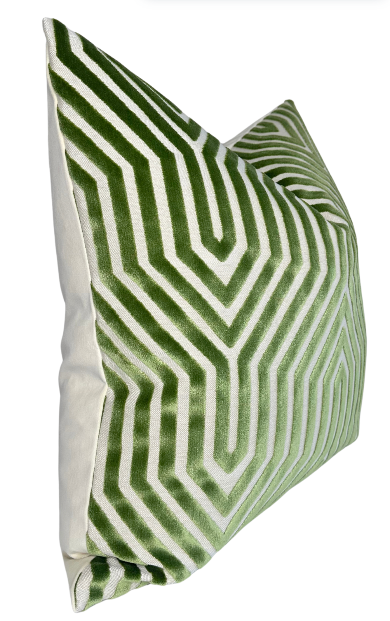 Vanderbilt Pillow Cover in Lettuce Green, Schumacher Textiles