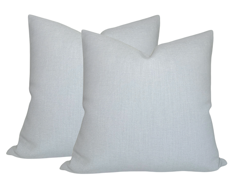 Outdoor Rough 'n Tumble Woven Pillow Cover in Ice Blue, Performance Pillow