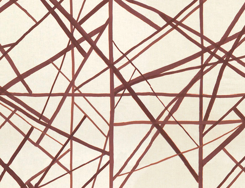 Channels Pillow Cover in Plum, Kelly Wearstler Textiles