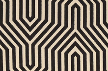 Vanderbilt Pillow Cover in Noir Black, Schumacher Textiles
