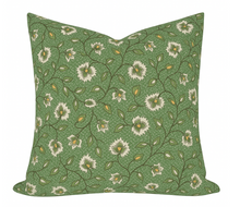 Chelsea Pillow Cover in Emerald, Thibaut Pillows