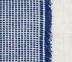 Tulum Casement Embroidered Pillow Cover in Blue, Schumacher Textiles