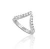 Elegant CZ ring displayed on neutral background