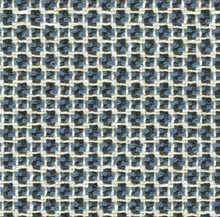 Gridded Woven Pillow Cover in Blue