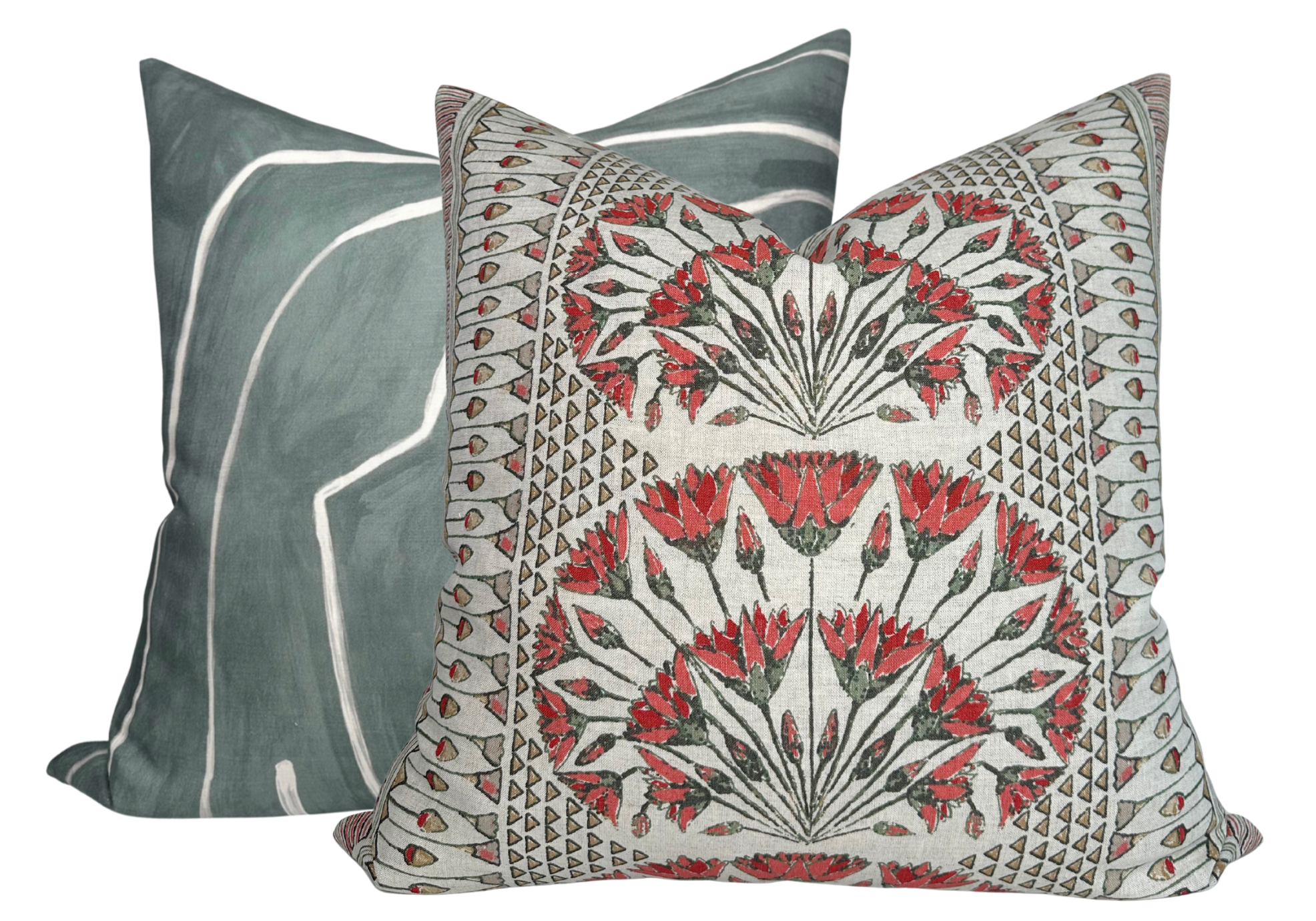 Cairo Pillow Cover in Coral