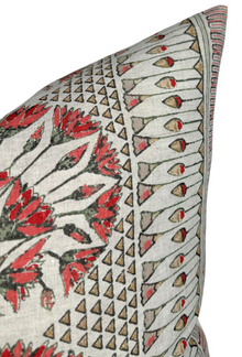 Cairo Pillow Cover in Coral