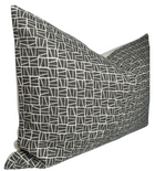 Camber Pillow Cover in Charcoal, Lindsay Alker Textiles